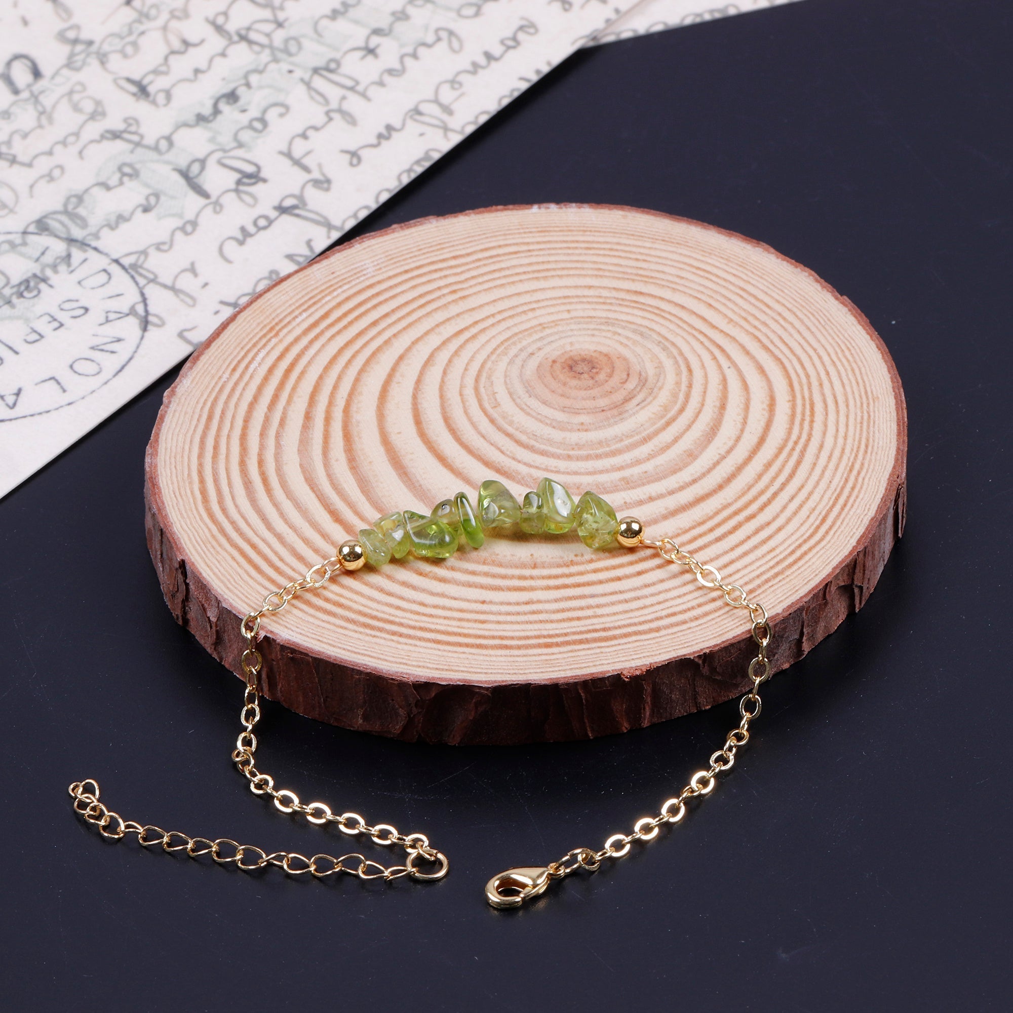 Cleopatras Schatz Peridot Armband &amp; Ohrringe Set