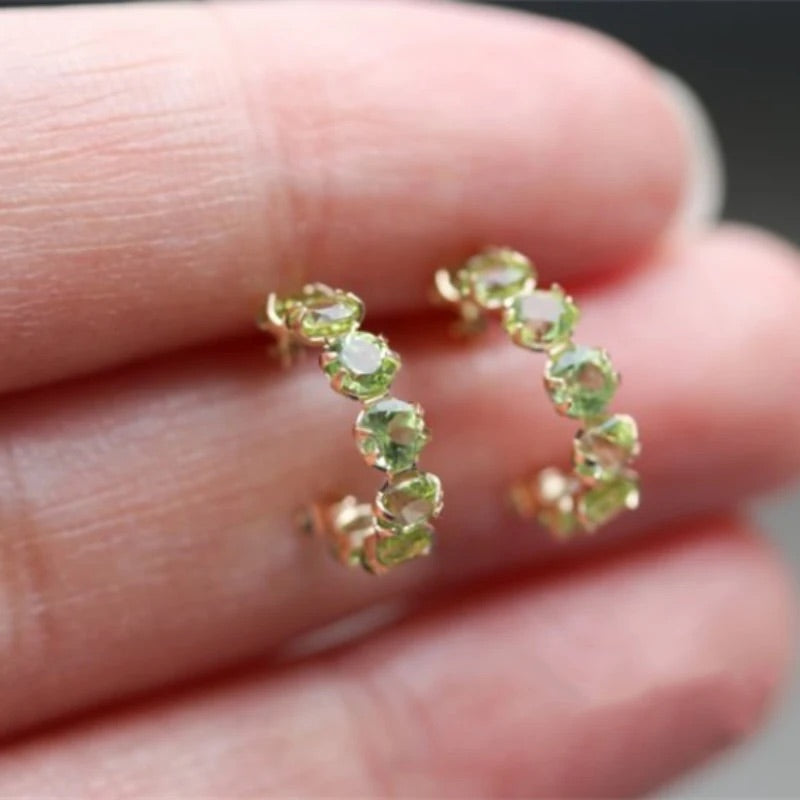 Cleopatras Schatz Peridot Armband &amp; Ohrringe Set