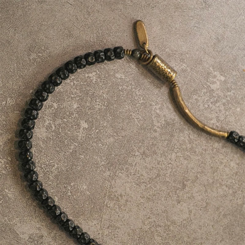 Kokosnussschale Kupfer Spirituelles Dreifach-Wickelarmband