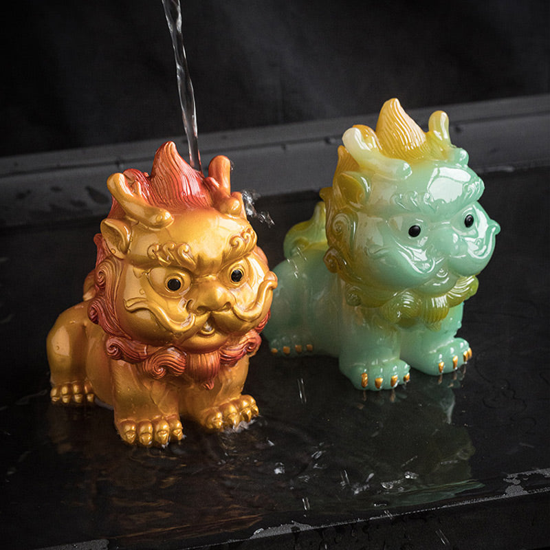 Farbwechselndes PiXiu-Teetier aus Harz | Zen-Wohndekor