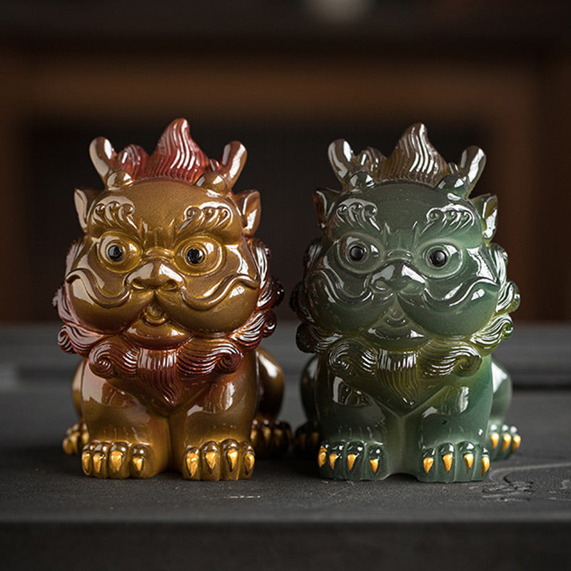 Farbwechselndes PiXiu-Teetier aus Harz | Zen-Wohndekor
