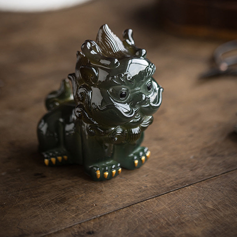 Farbwechselndes PiXiu-Teetier aus Harz | Zen-Wohndekor