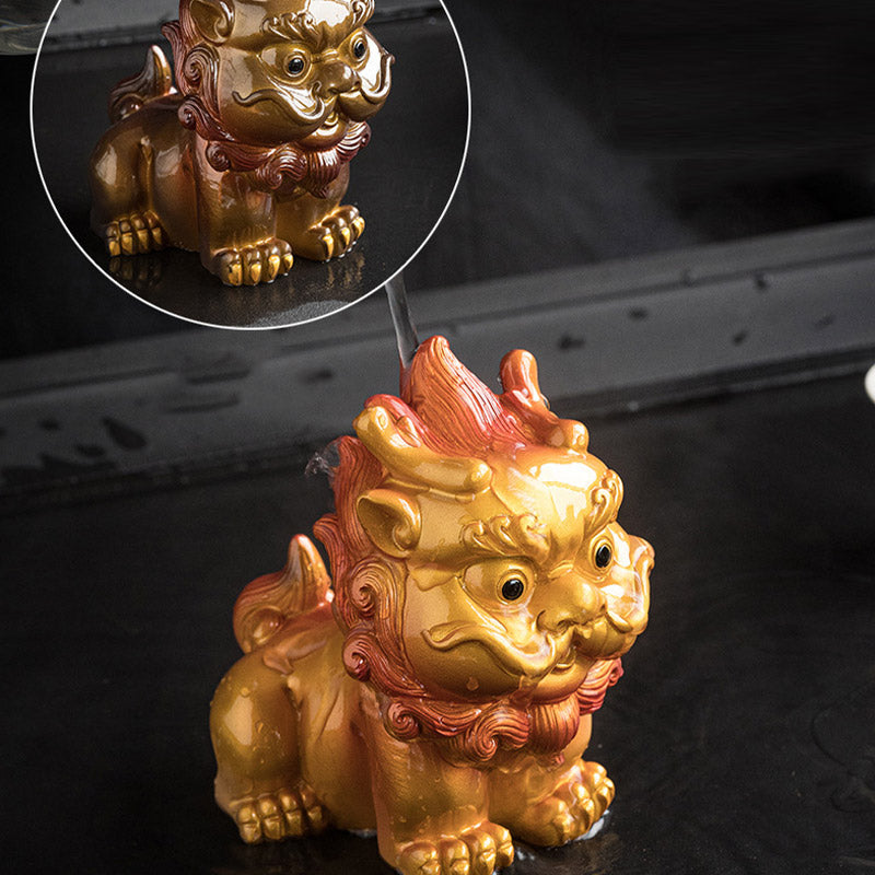 Farbwechselndes PiXiu-Teetier aus Harz | Zen-Wohndekor