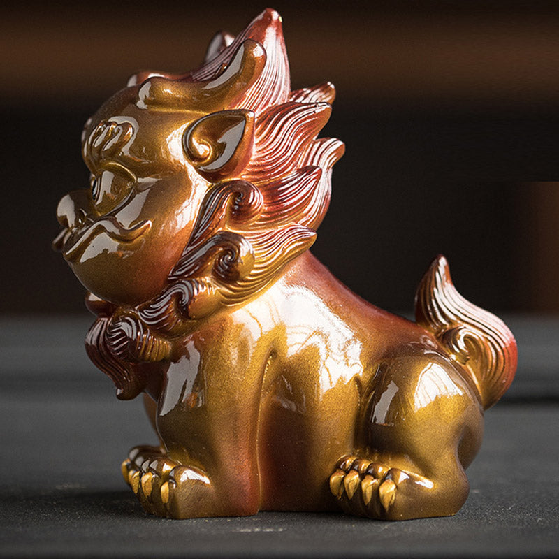 Farbwechselndes PiXiu-Teetier aus Harz | Zen-Wohndekor