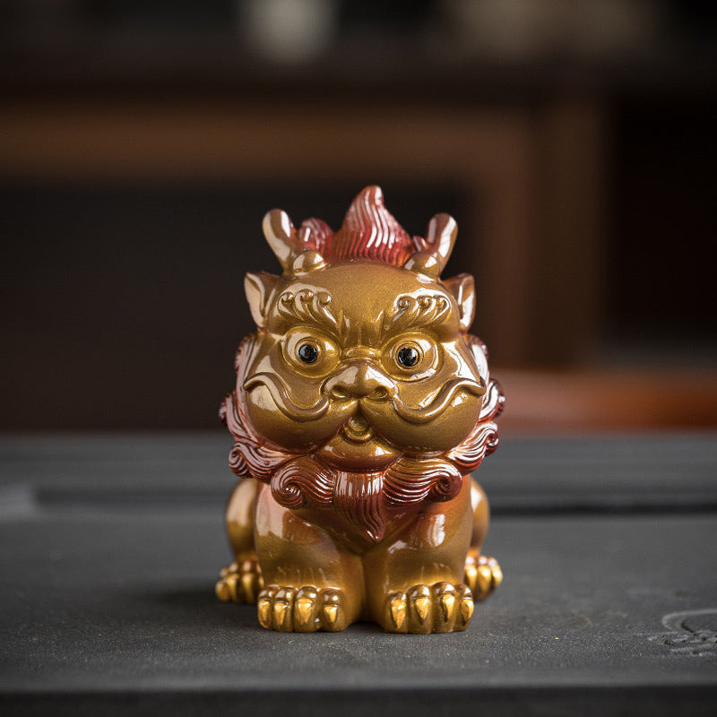 Farbwechselndes PiXiu-Teetier aus Harz | Zen-Wohndekor