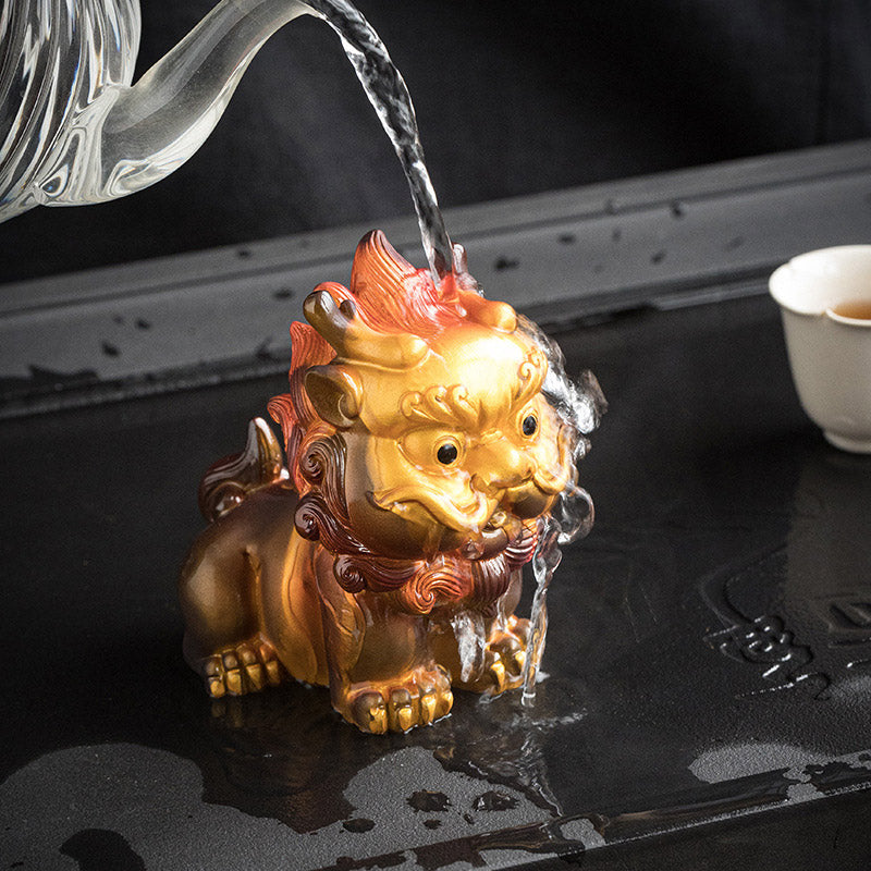 Farbwechselndes PiXiu-Teetier aus Harz | Zen-Wohndekor