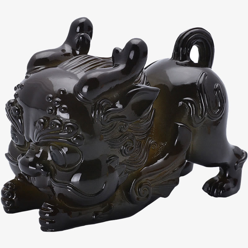 Farbwechselnde PiXiu-Figur aus Kunstharz für Reichtum und Harmonie