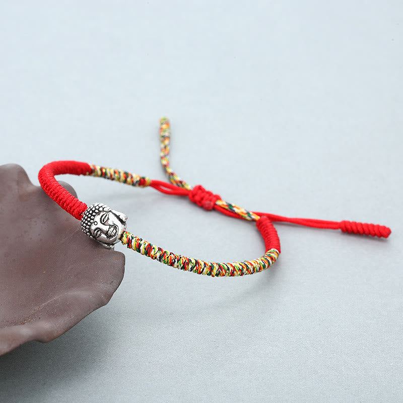 Buntes King Kong Knoten Buddha Serenity String Armband