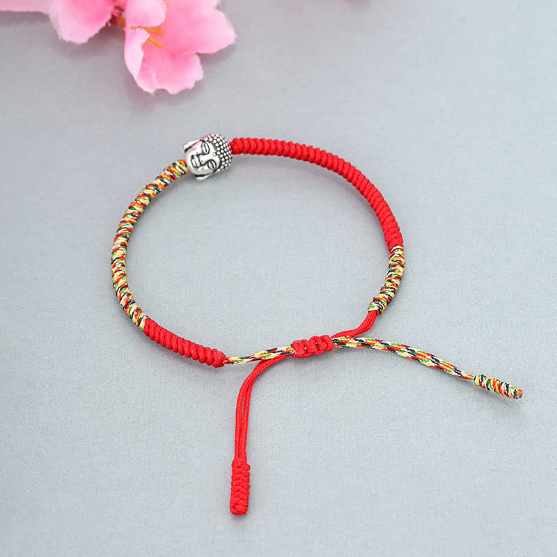 Buntes King Kong Knoten Buddha Serenity String Armband