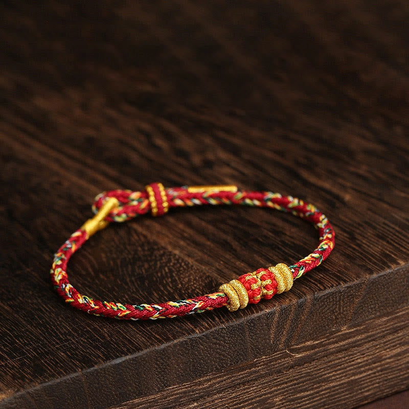 Buntes spirituelles King Kong-Knotenarmband für Glück und Schutz