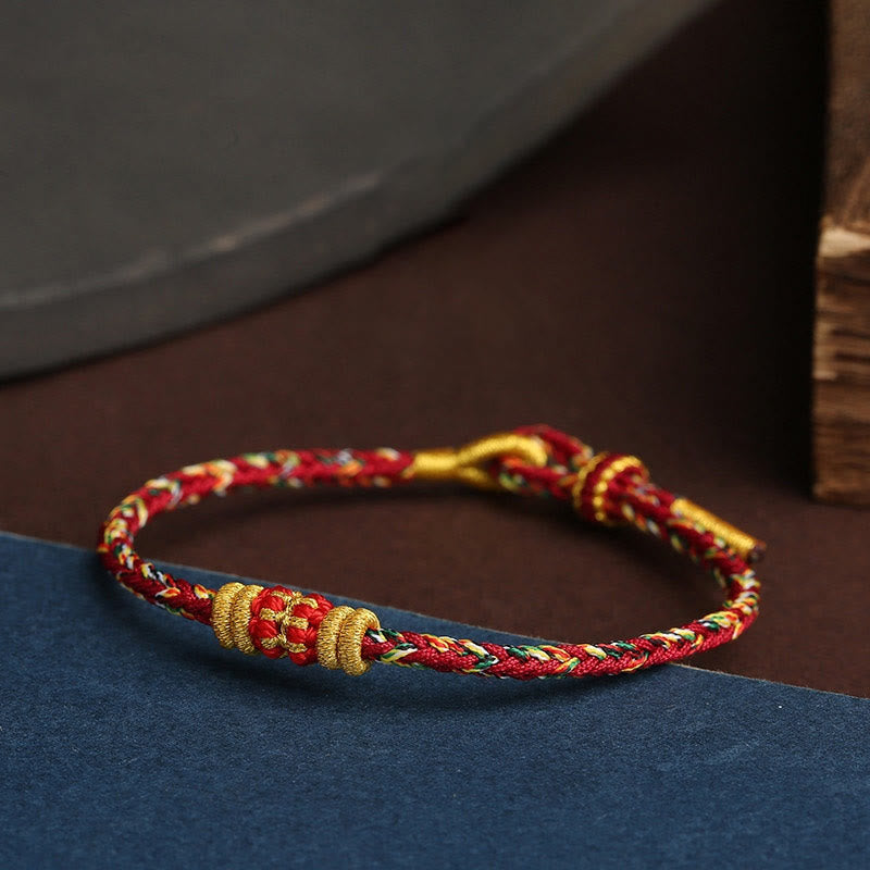 Buntes spirituelles King Kong-Knotenarmband für Glück und Schutz