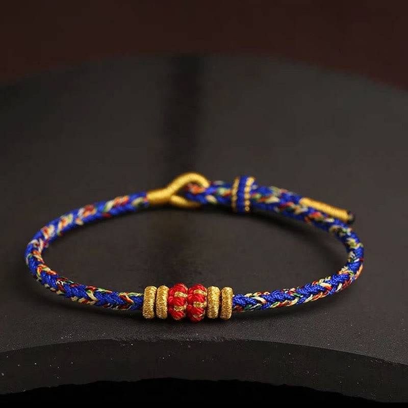 Buntes spirituelles King Kong-Knotenarmband für Glück und Schutz