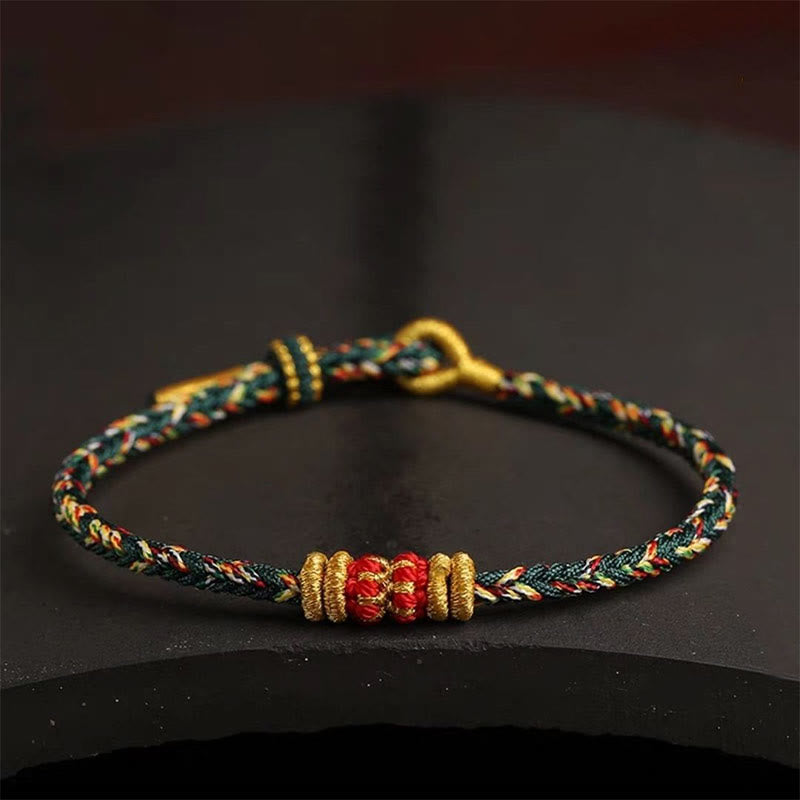 Buntes spirituelles King Kong-Knotenarmband für Glück und Schutz