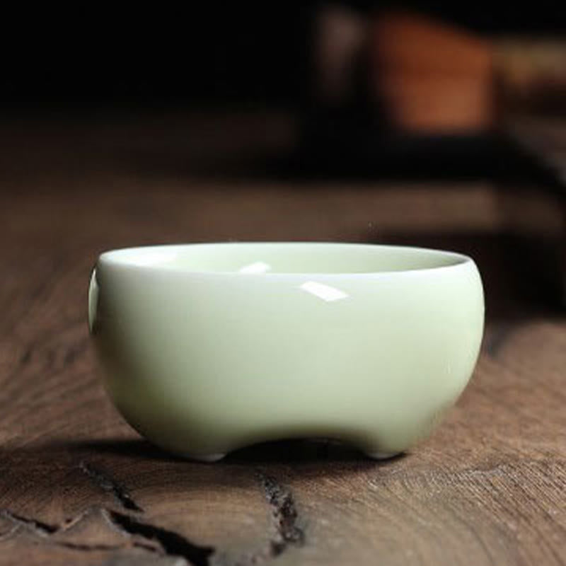 Bunte Koi-Fisch-Teetasse aus Keramik, 60 ml | Zen-Dekor