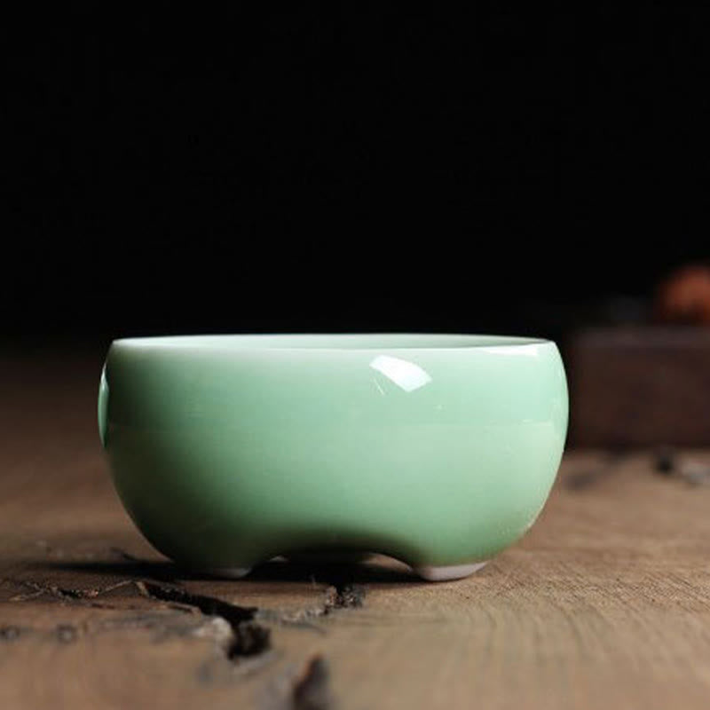 Bunte Koi-Fisch-Teetasse aus Keramik, 60 ml | Zen-Dekor