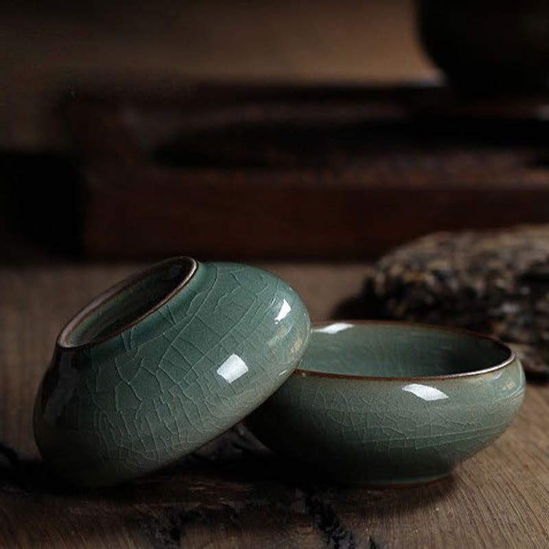 Bunte Koi-Fisch-Teetasse aus Keramik, 60 ml | Zen-Dekor