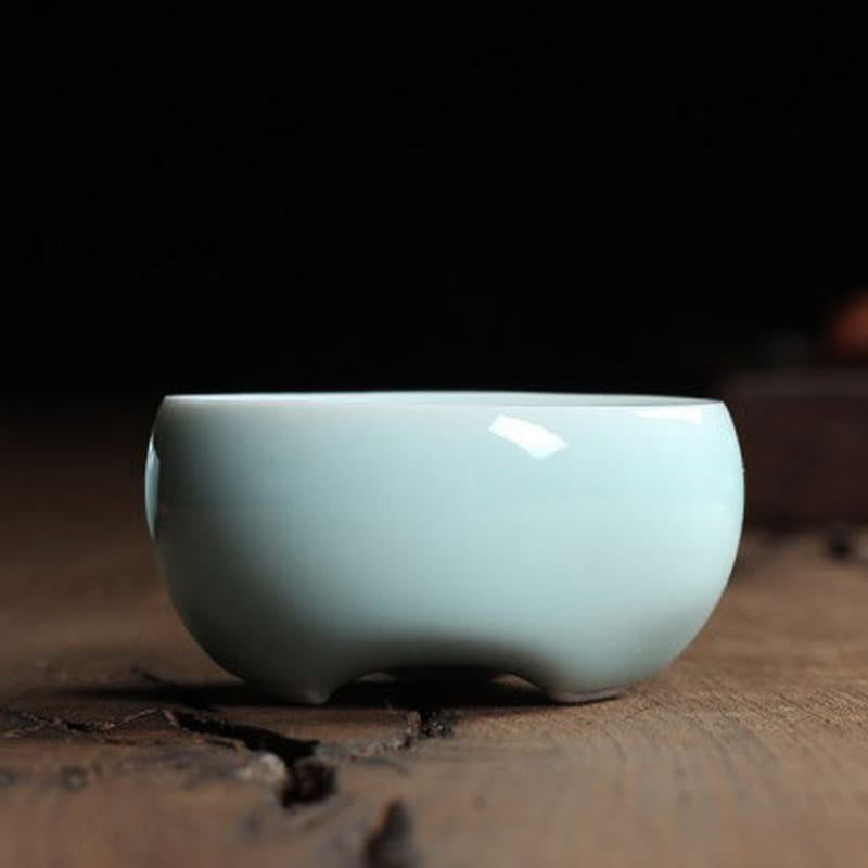 Bunte Koi-Fisch-Teetasse aus Keramik, 60 ml | Zen-Dekor