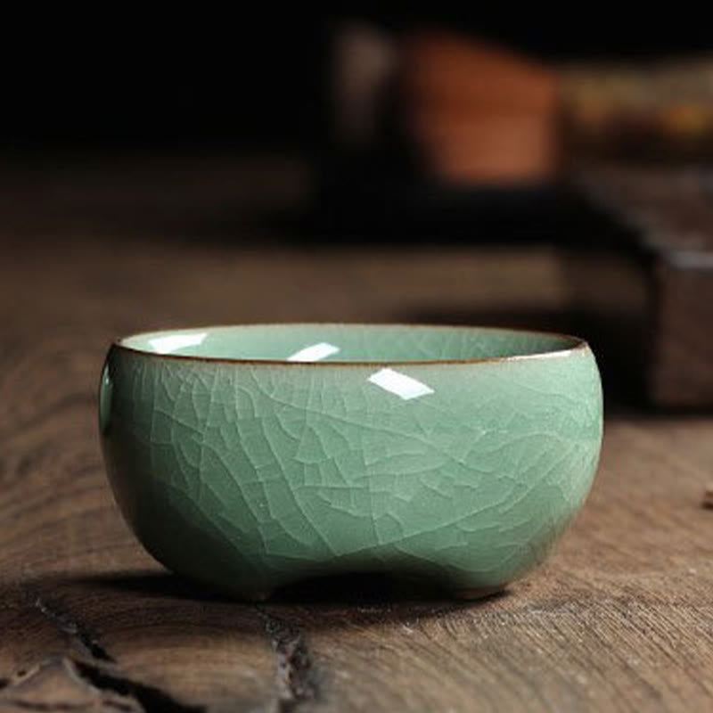 Bunte Koi-Fisch-Teetasse aus Keramik, 60 ml | Zen-Dekor