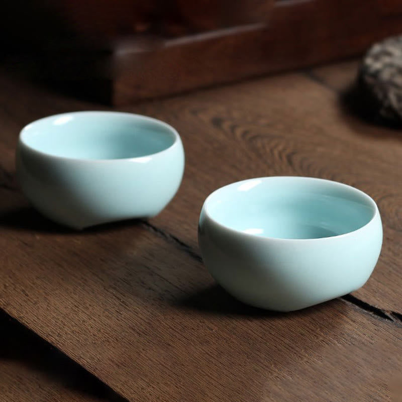 Bunte Koi-Fisch-Teetasse aus Keramik, 60 ml | Zen-Dekor