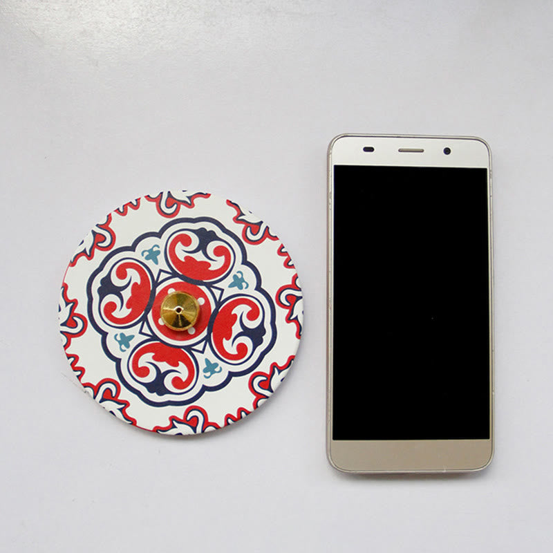 Räucherstäbchenbrenner aus Keramik mit buntem Muster, 10 cm