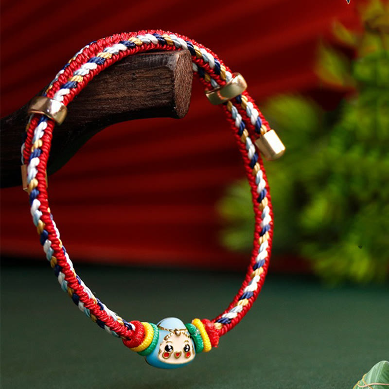 Buntes Seil Fu Charakter Glück Handgemachtes Armband