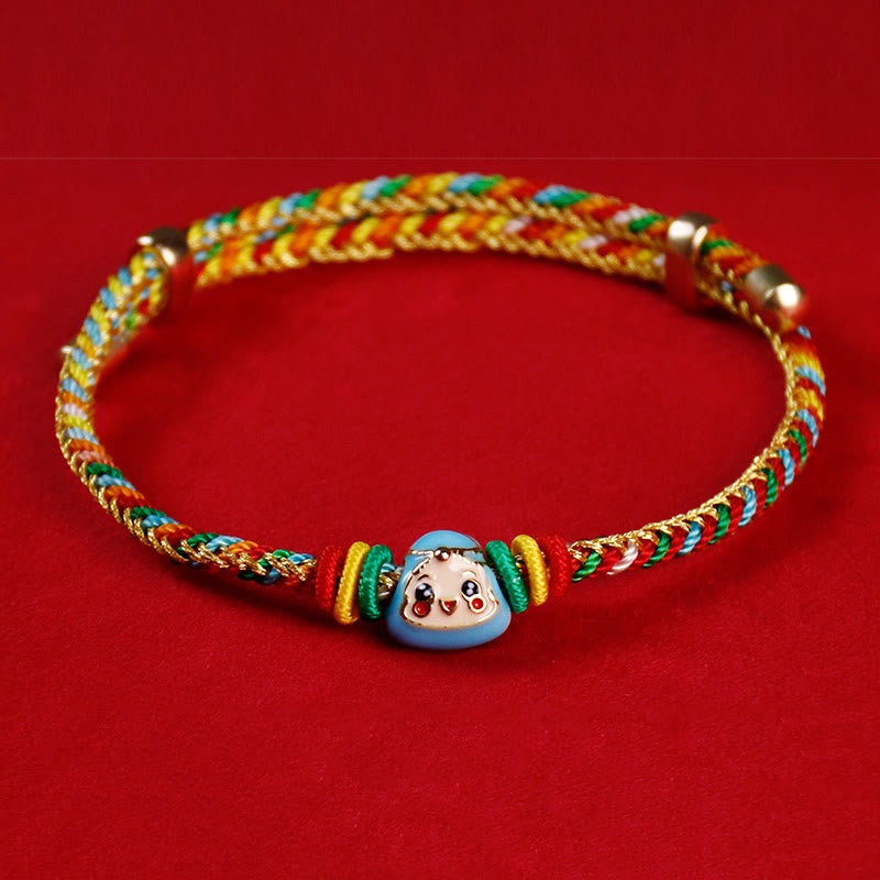 Buntes Seil Fu Charakter Glück Handgemachtes Armband