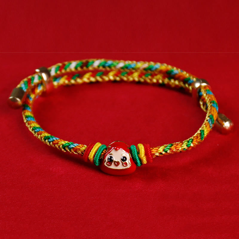 Buntes Seil Fu Charakter Glück Handgemachtes Armband