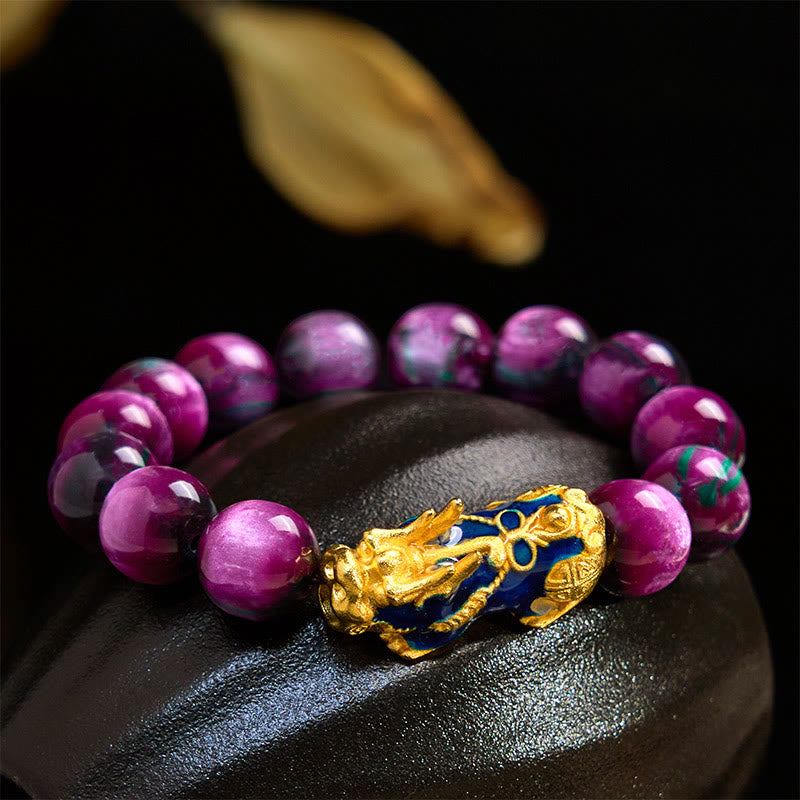 Buntes PiXiu-Armband aus Seeweide, 12 mm, Handgelenk 15–18 cm, Unisex