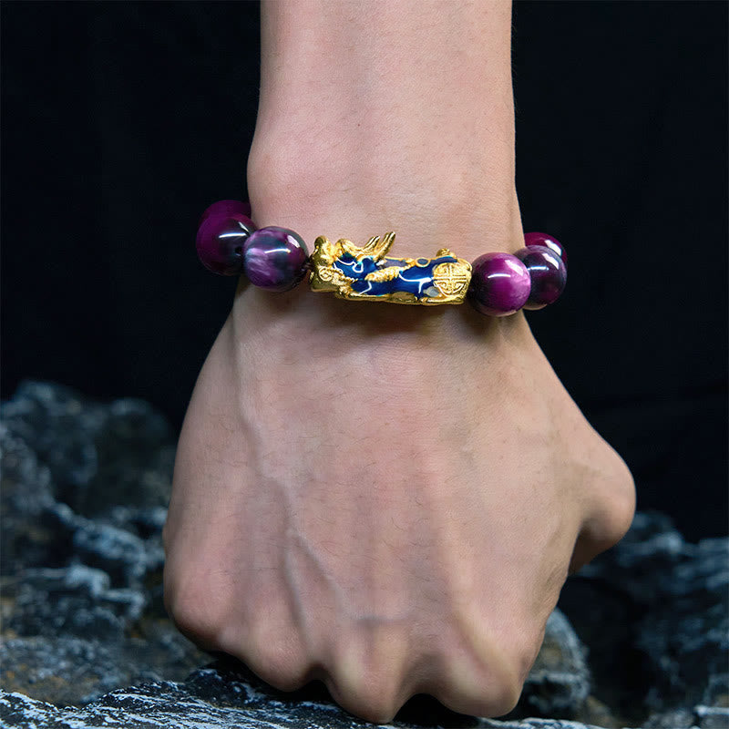 Buntes PiXiu-Armband aus Seeweide, 12 mm, Handgelenk 15–18 cm, Unisex