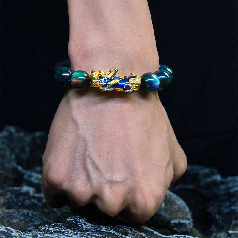 Buntes PiXiu-Armband aus Seeweide, 12 mm, Handgelenk 15–18 cm, Unisex