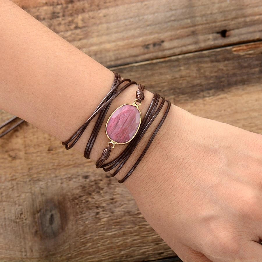 Mitfühlendes Rhodonit-Heilarmband