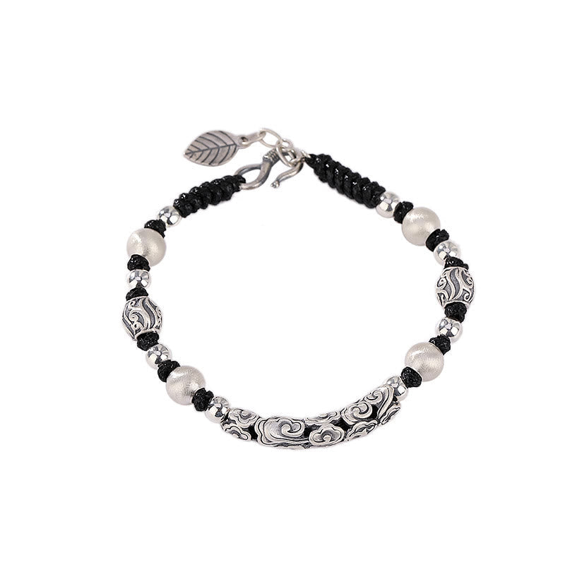 Spirituelles Armband „Glücksbringende Wolke“ aus Kupfer und 999 Sterlingsilber