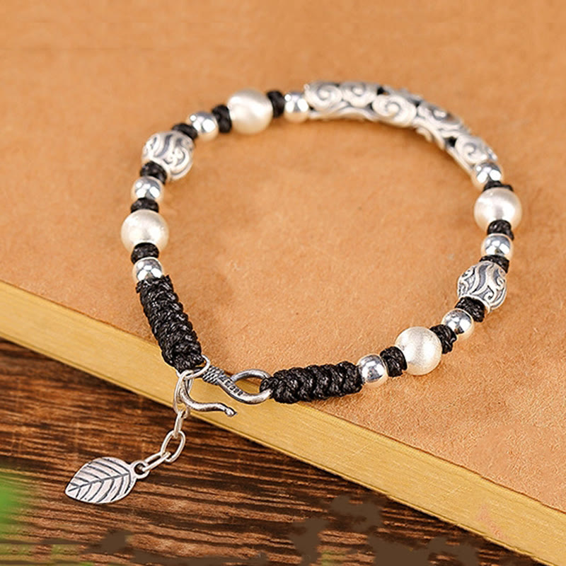 Spirituelles Armband „Glücksbringende Wolke“ aus Kupfer und 999 Sterlingsilber