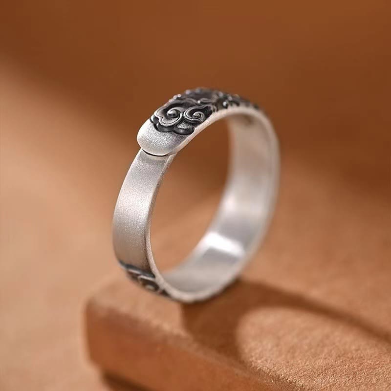 Kupfer verstellbarer Glücksbringer-Ring mit Wolken