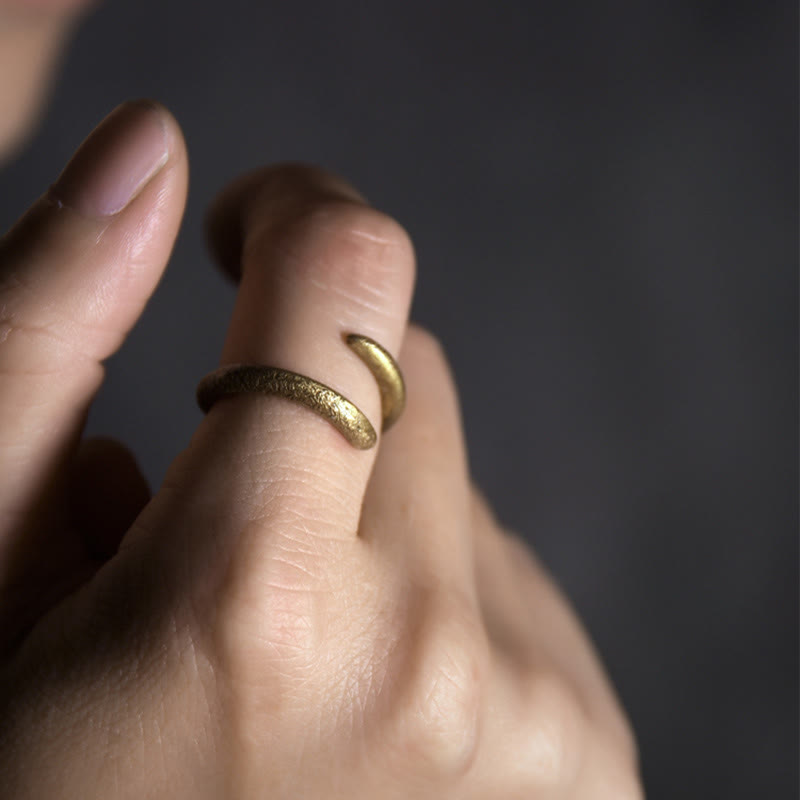 Verstellbarer Kupferring für Glück und Gleichgewicht | Spirituelle Ringe