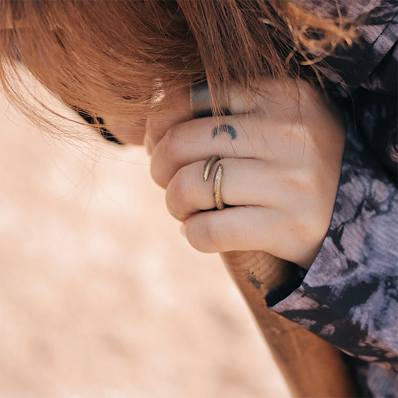 Verstellbarer Kupferring für Glück und Gleichgewicht | Spirituelle Ringe