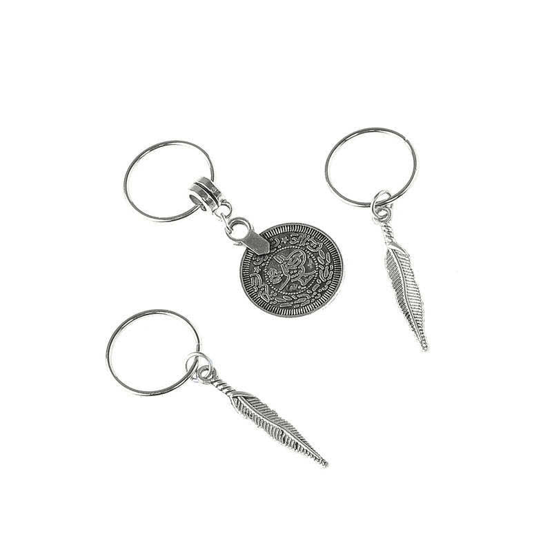 Kupfer Antik Blatt Münzen Perlen Haarnadeln Dekoration Set