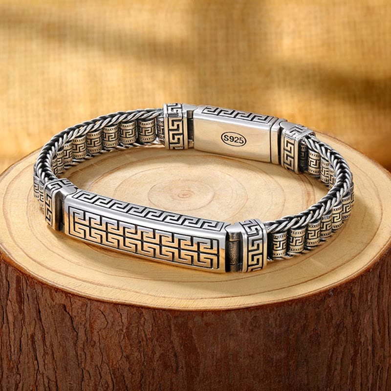 Kupfer-Balance-Armband| Drehbare Vintage-Linien| Spirituelle Pflege