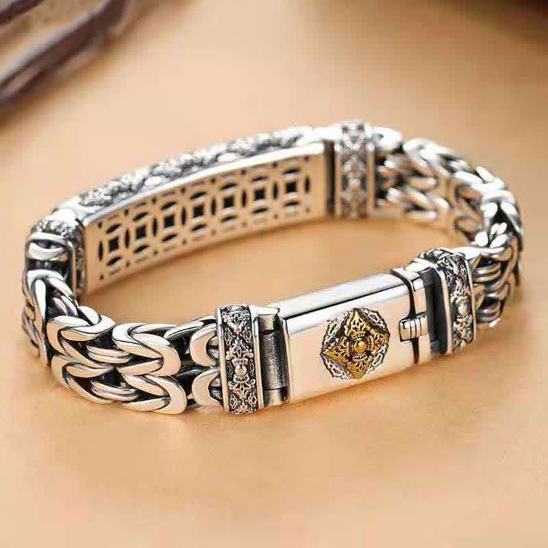 Kupfer-Balance-Armband mit gedrehtem, geflochtenem Vajra-Dorje-Design