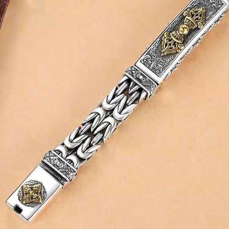Kupfer-Balance-Armband mit gedrehtem, geflochtenem Vajra-Dorje-Design