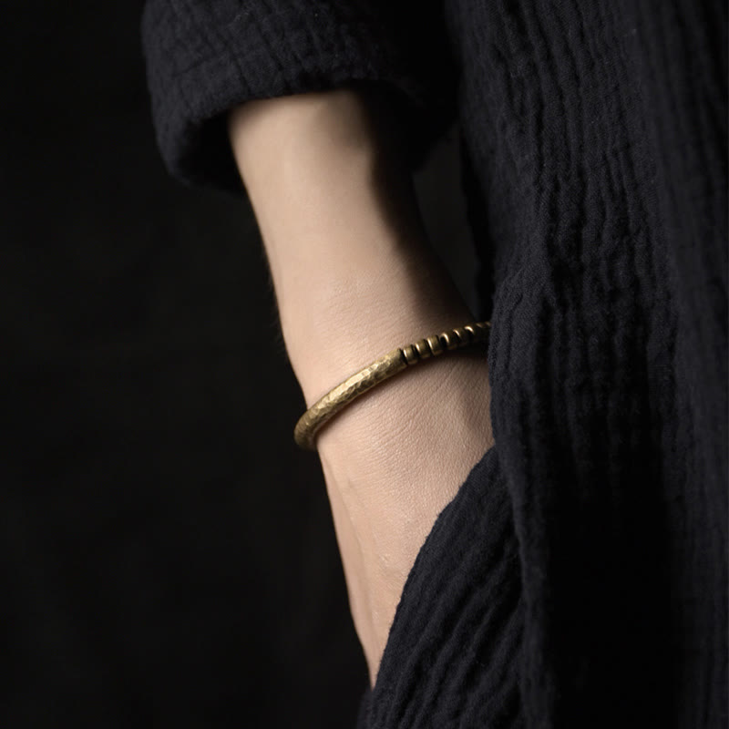 Kupfer Messing Perle Glück Reichtum Spirituelles Armband