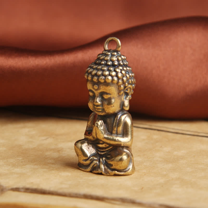 Kupfer Buddha Mitgefühl Schlüsselanhänger Anhänger für Achtsamkeit