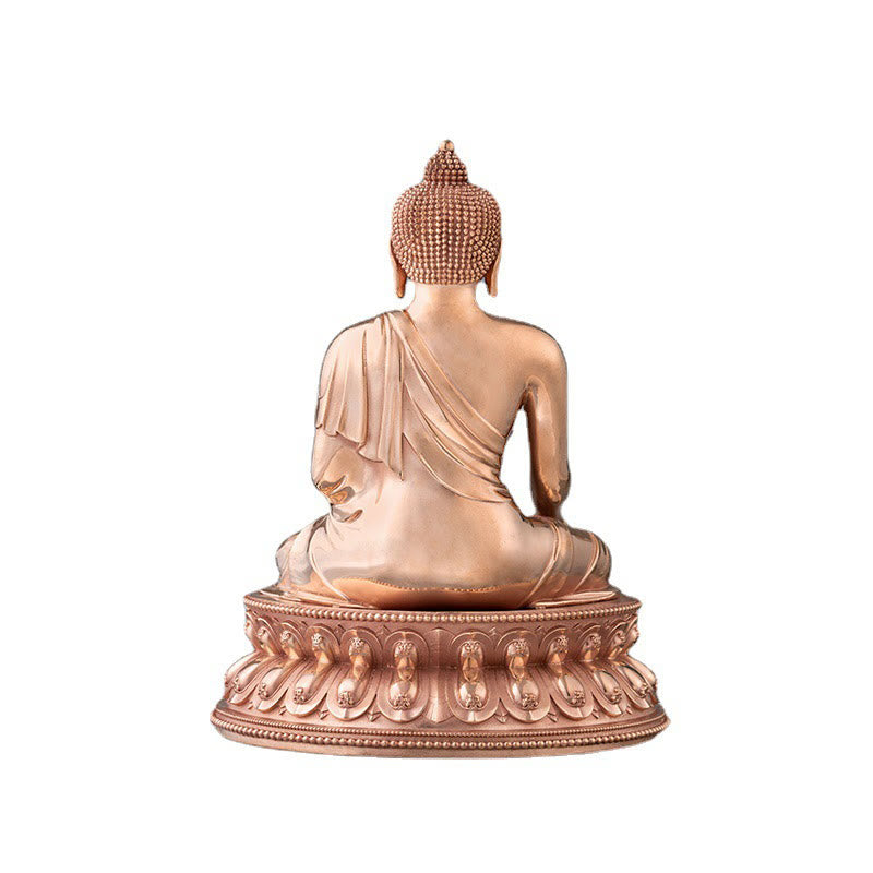 Kupferne Buddha-Statue | Gelassenheit Gautama Shakyamuni Figur