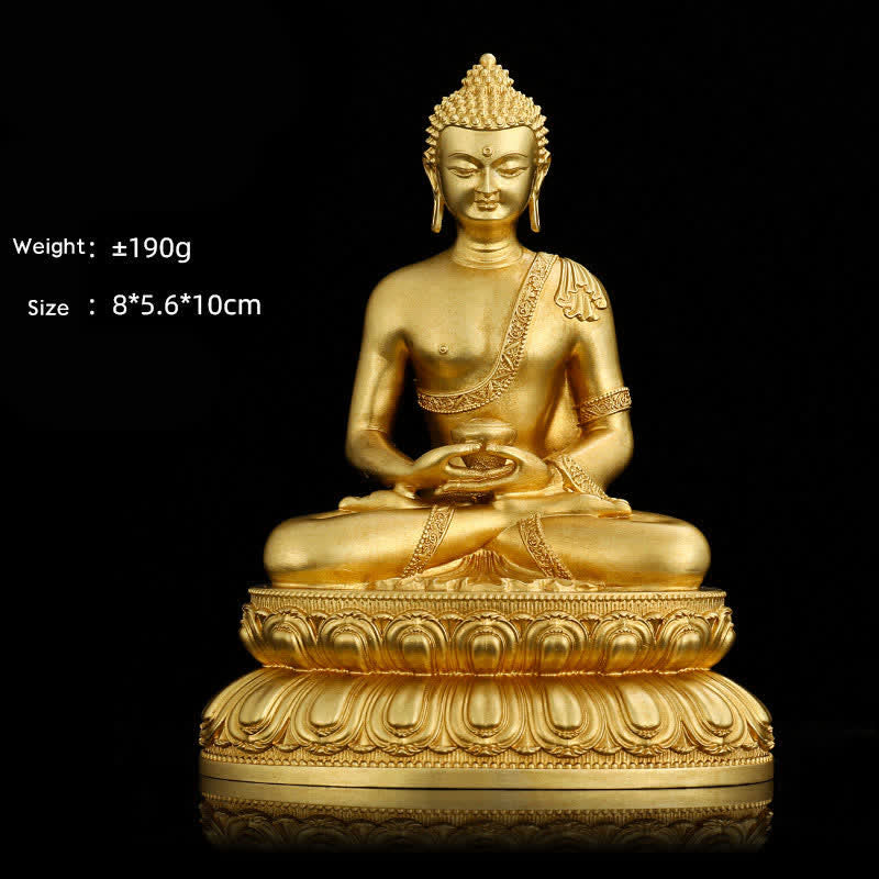 Buddha-Statue aus Kupfer | Shakyamuni Amitabha Medizinbuddha Figur