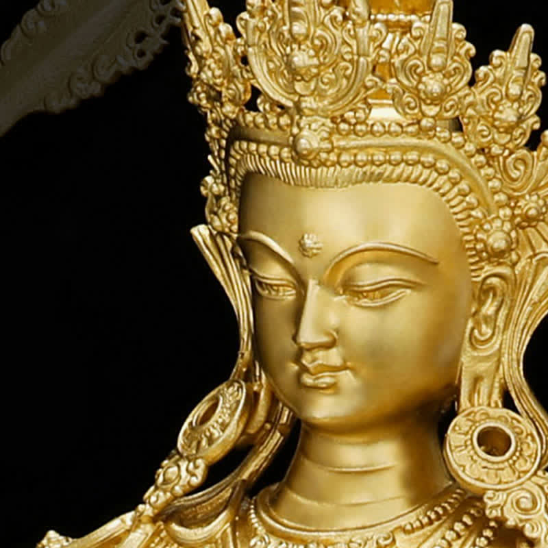 Buddha-Statue aus Kupfer | Shakyamuni Amitabha Medizinbuddha Figur