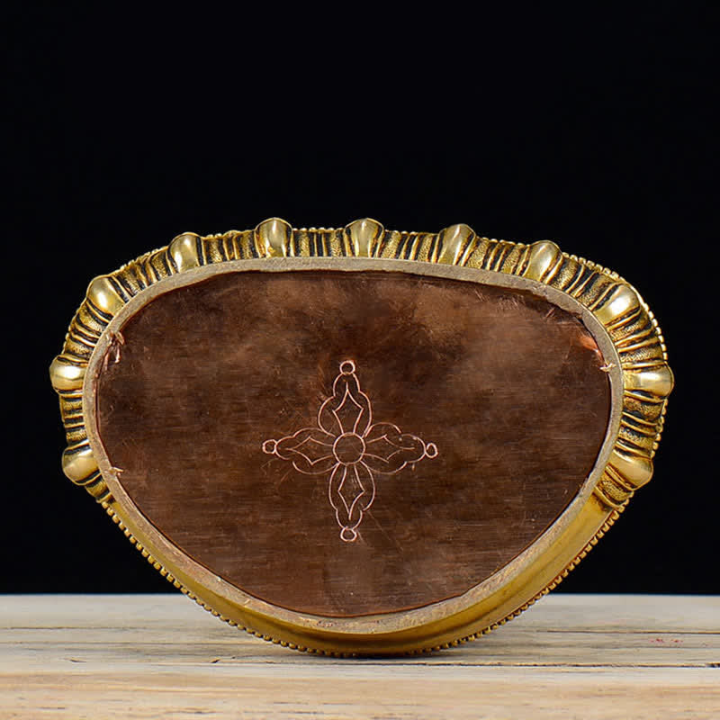 Kupfer Buddha Statue Shakyamuni Mitgefühl 21cm Dekor