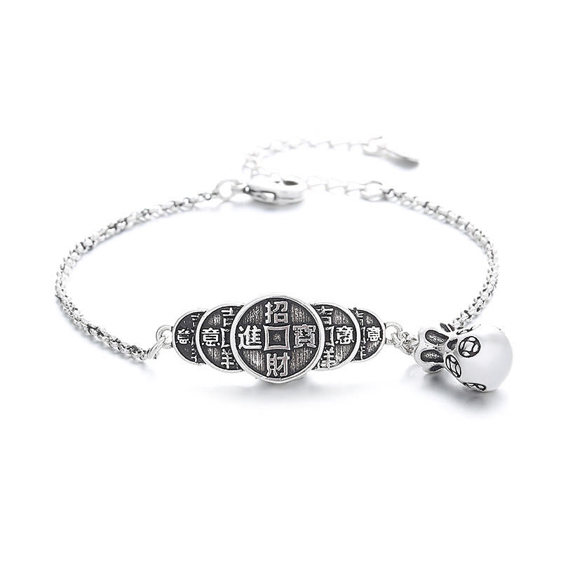 Kupfermünze Geldbeutel Spirituelles Armband für Reichtum und Glück