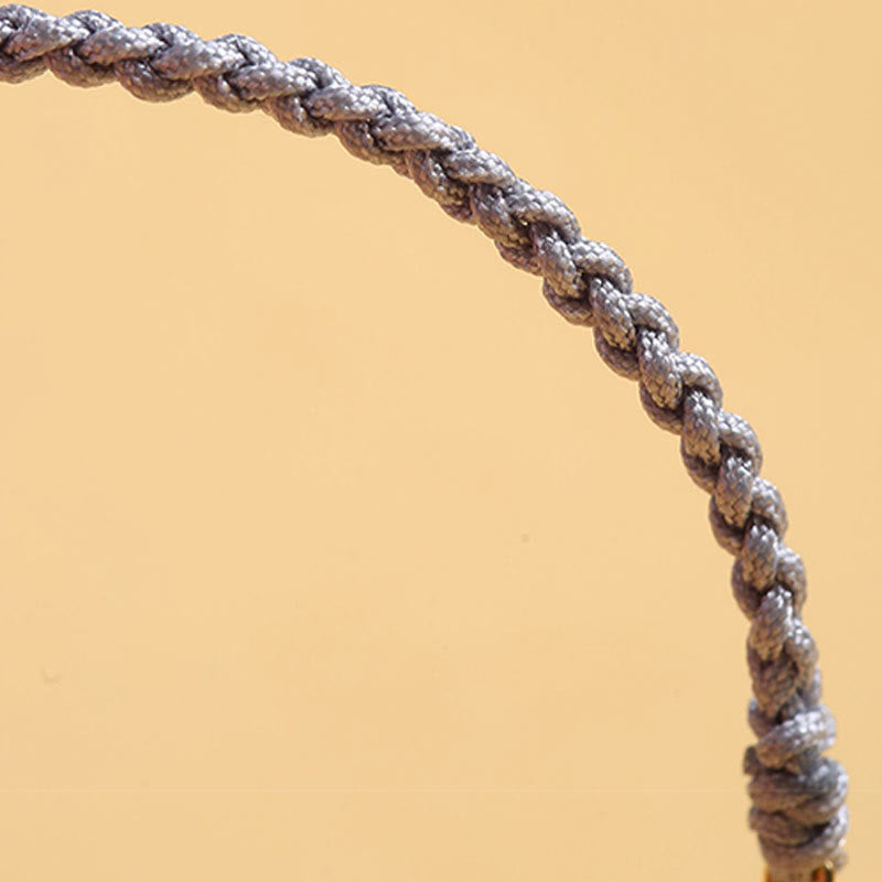 Kupfermünzen-Baum-des-Lebens-Armband mit Perle und blauem Seil