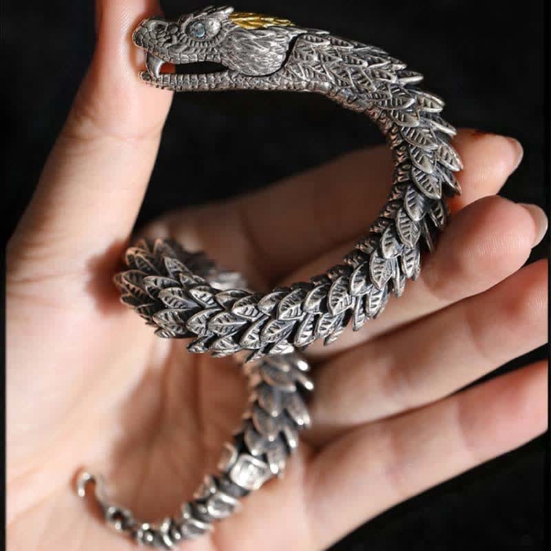 Kupfer-Drachen-Armband 18-24 cm | Schutz-Amulett-Kette