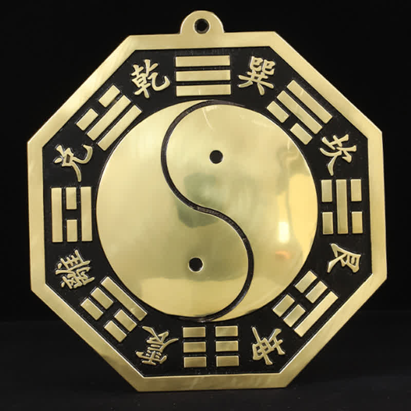 Kupfer Feng Shui Bagua Karte 16cm | Balance Energie Wandkunst